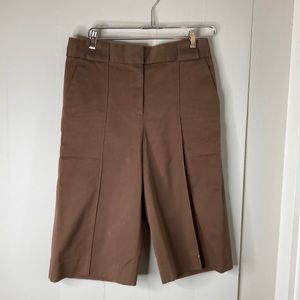 Marc jacobs vintage tailored brown twill Bermuda shorts culottes 8 so cute !
